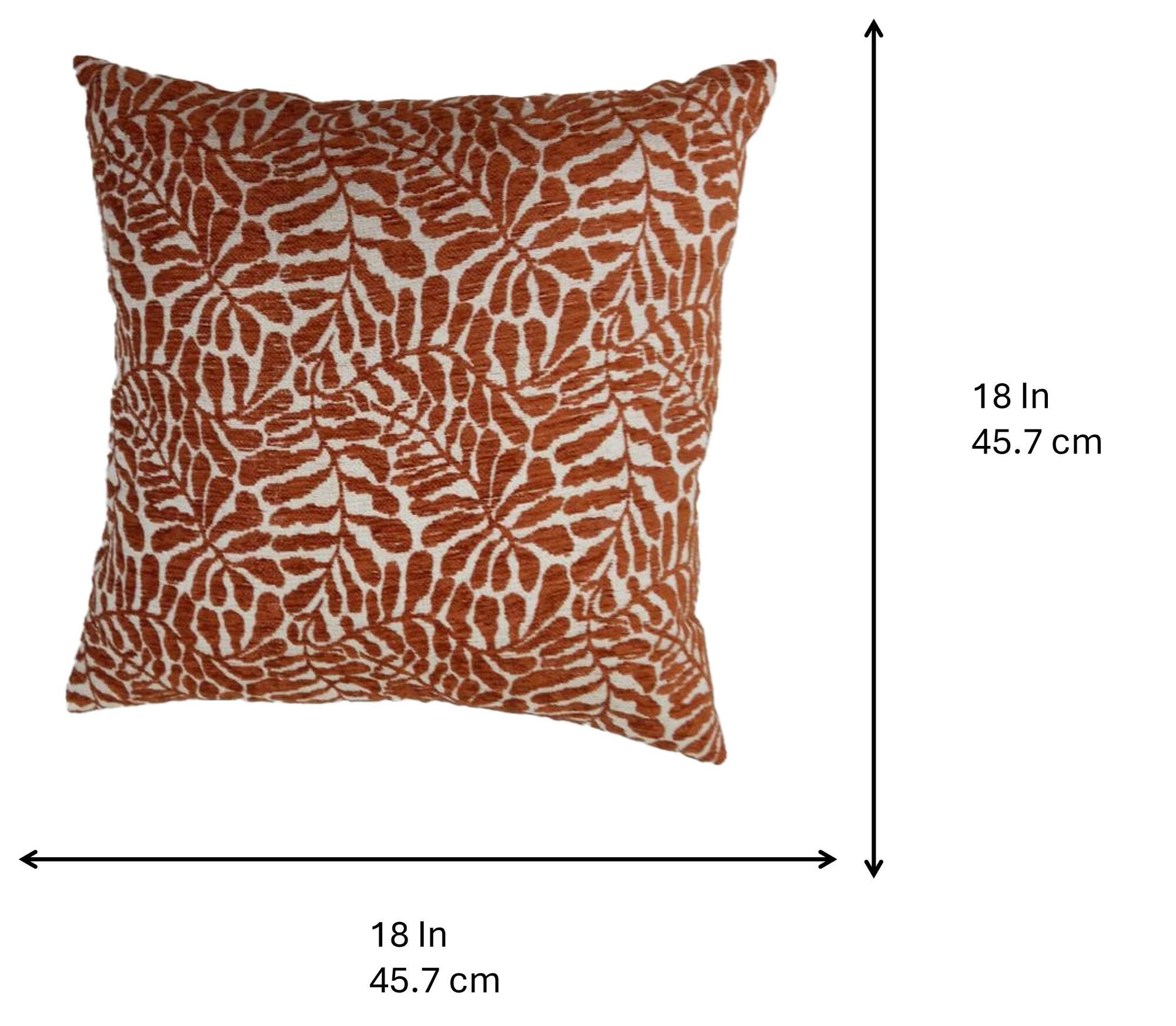 18" Terra Cotta Floral Throw Pillow by Ashland®